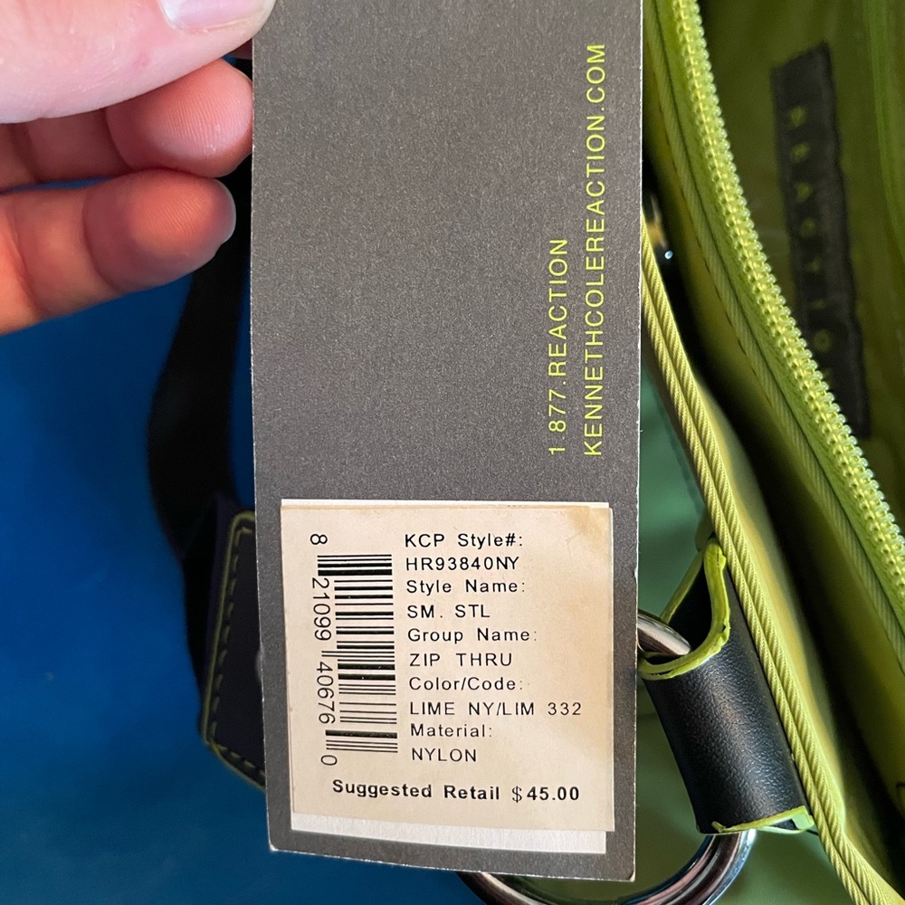 Kenneth Cole Reaction Lime Green Purse Brand New with Tags - Picture 3 of 4